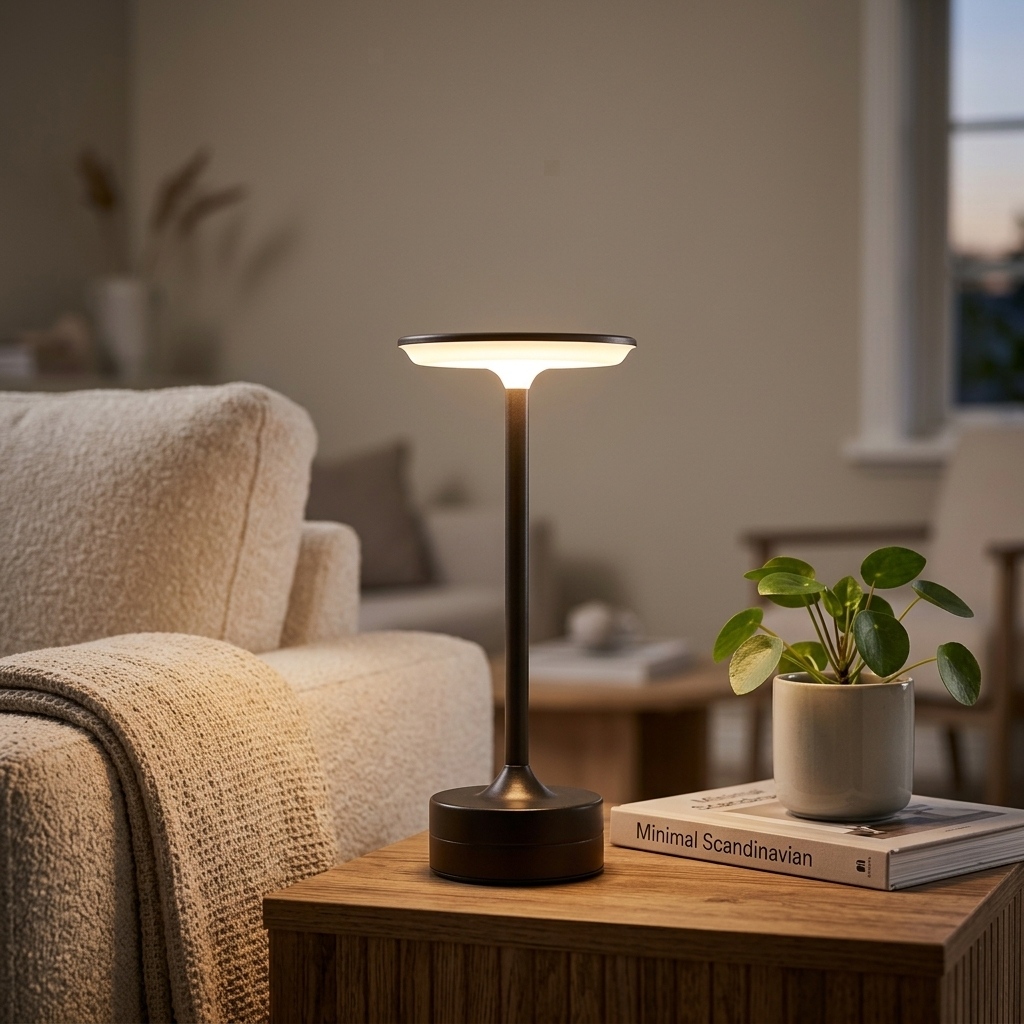 Lampe de Chevet Tactile Rechargeable - Lumière Tamisée USB