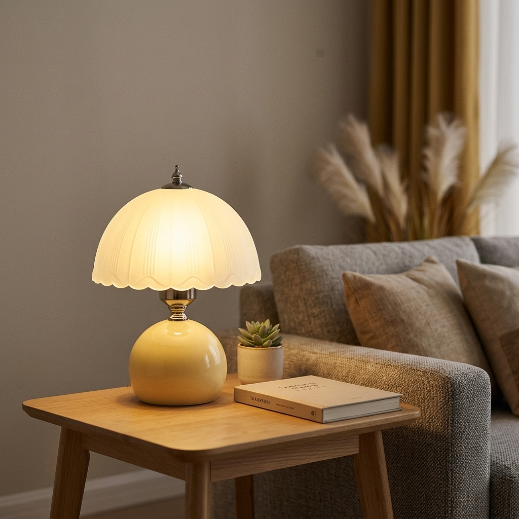 Lampe de Chevet Fleur Design Moderne - Lumière Cosy Chambre
