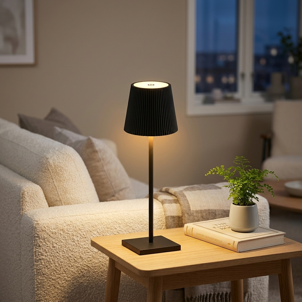 Lampe de Chevet Rechargeable Tactile - Lumière Chaude Tamisée