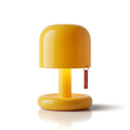 Lampe de chevet rechargeable USB design champignon jaune