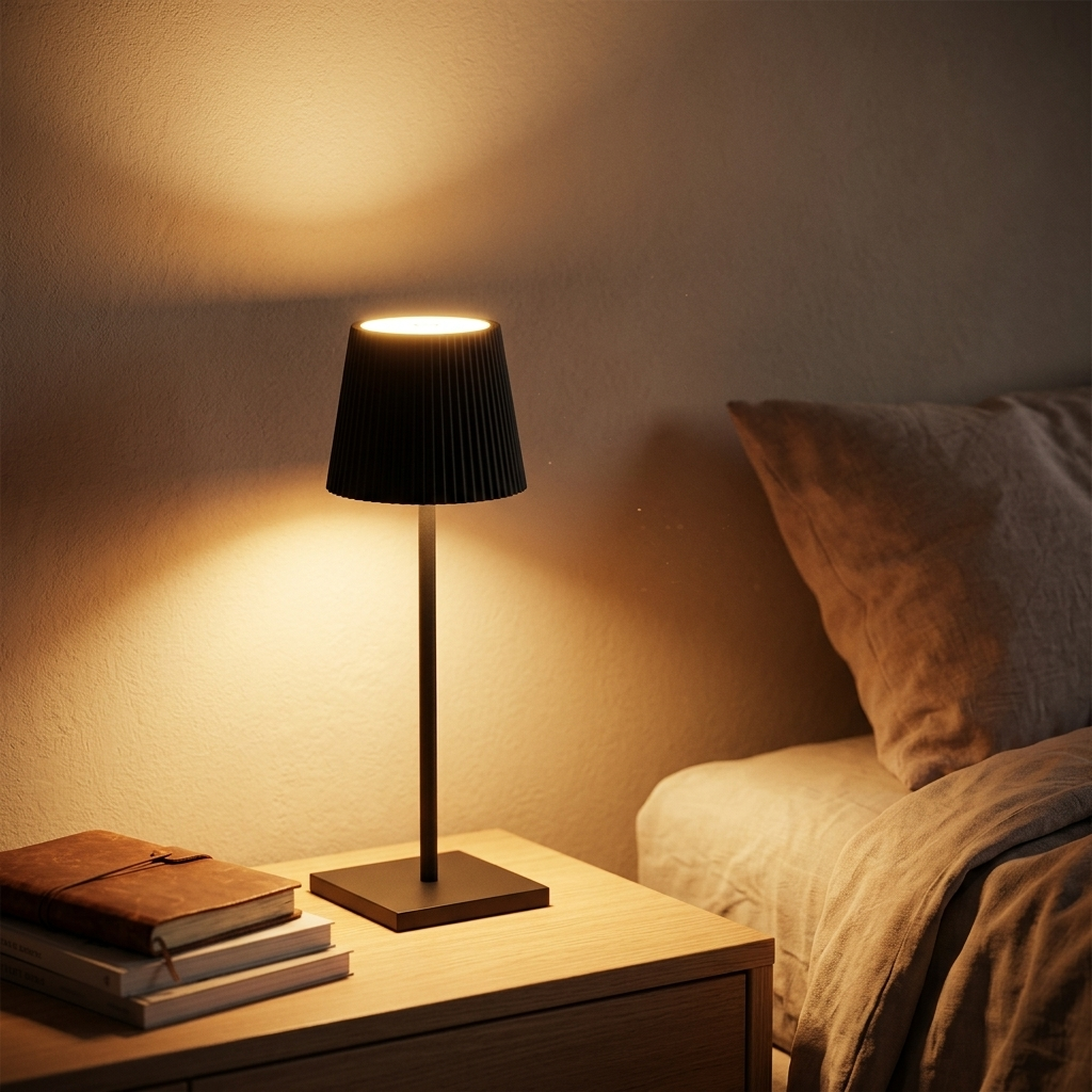 Lampe de Chevet Rechargeable Tactile - Lumière Chaude Tamisée