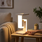 Lampe de Chevet Rechargeable avec Charge Wireless et USB