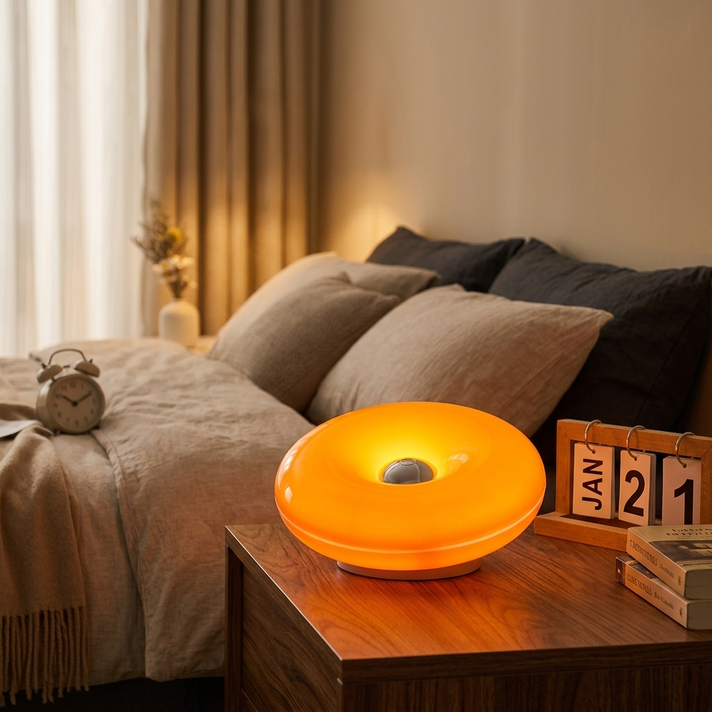 Lampe de Chevet Donut Rechargeable - 3 Lumières Cosy
