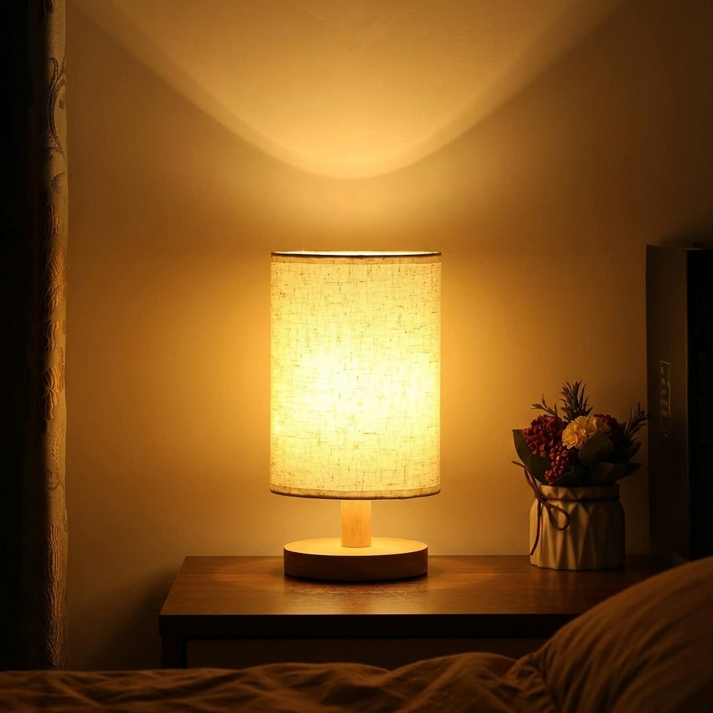 Lampe de Chevet LED Dimmable Design Épuré Lumière Chaude Cozy