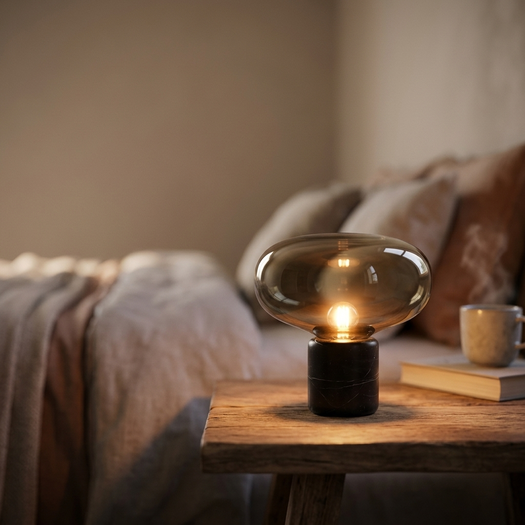 Lampe de Chevet Marbre Design Nordique - Ambiance Cosy