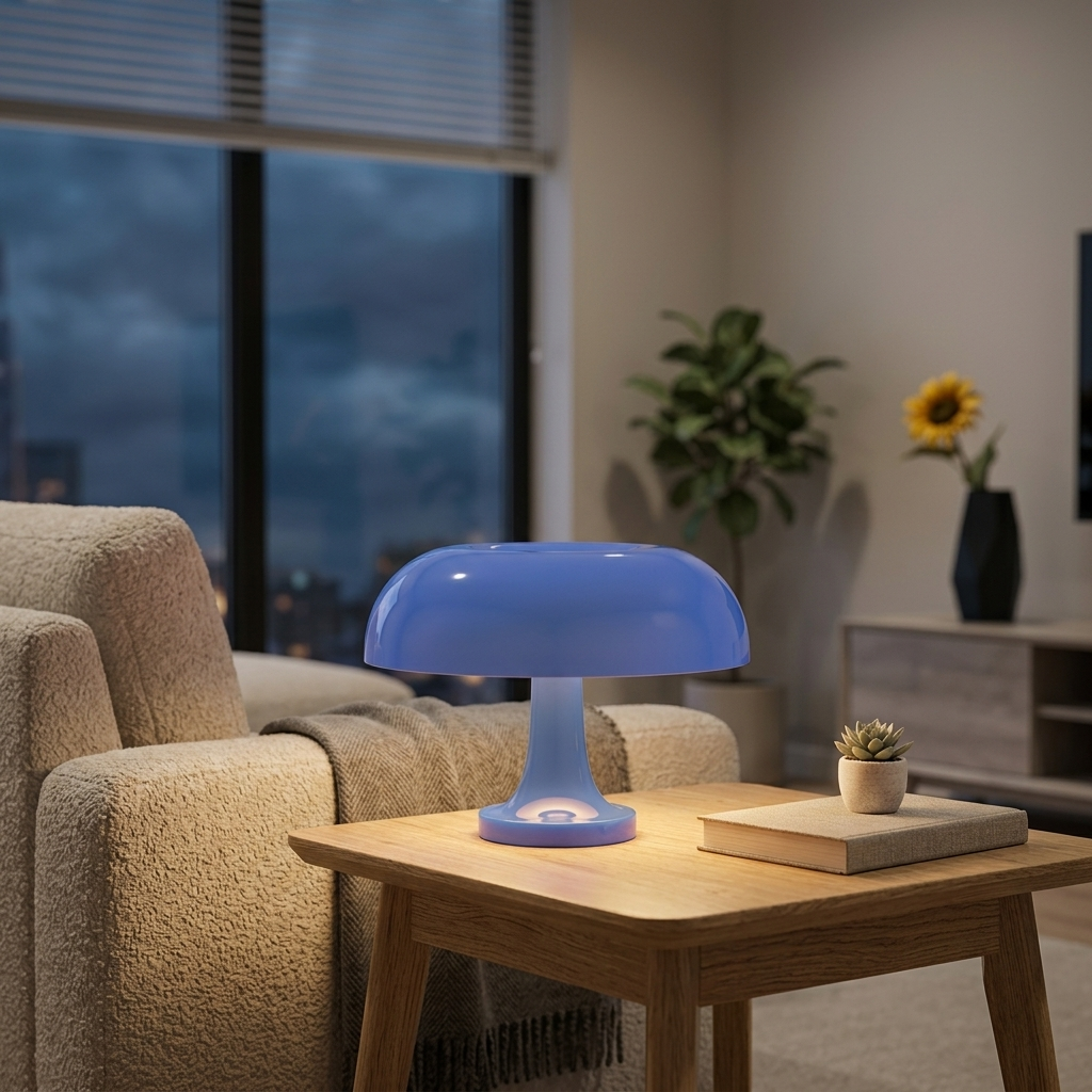 Lampe de Chevet Champignon Design - Lumière Douce & Rechargeable